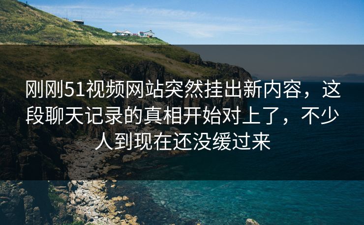 刚刚51视频网站突然挂出新内容，这段聊天记录的真相开始对上了，不少人到现在还没缓过来
